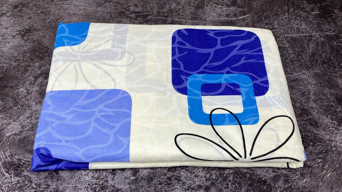 

Комплект постельного белья Хлопок 100 Gold Двуспальный от украинского производителя Синий 5095 Moda (AT-5095-d)