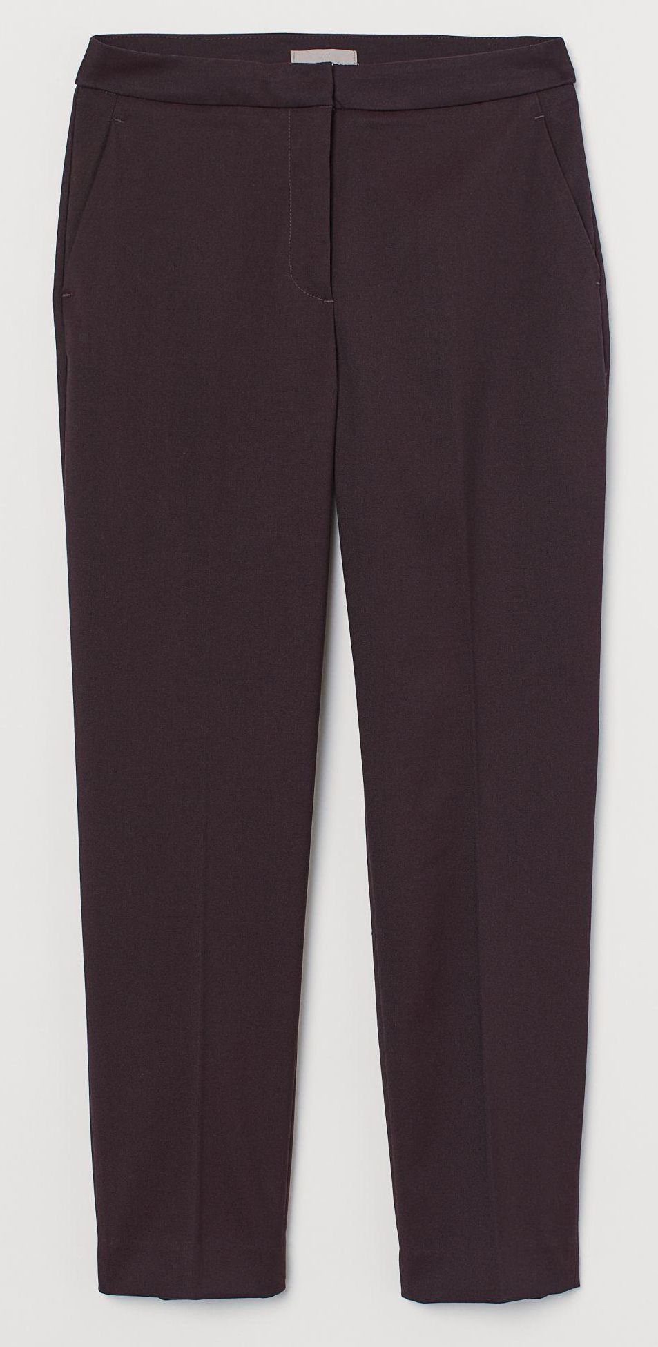 

Брюки H&M 7797810-ACXK 38 Темно-бордовые