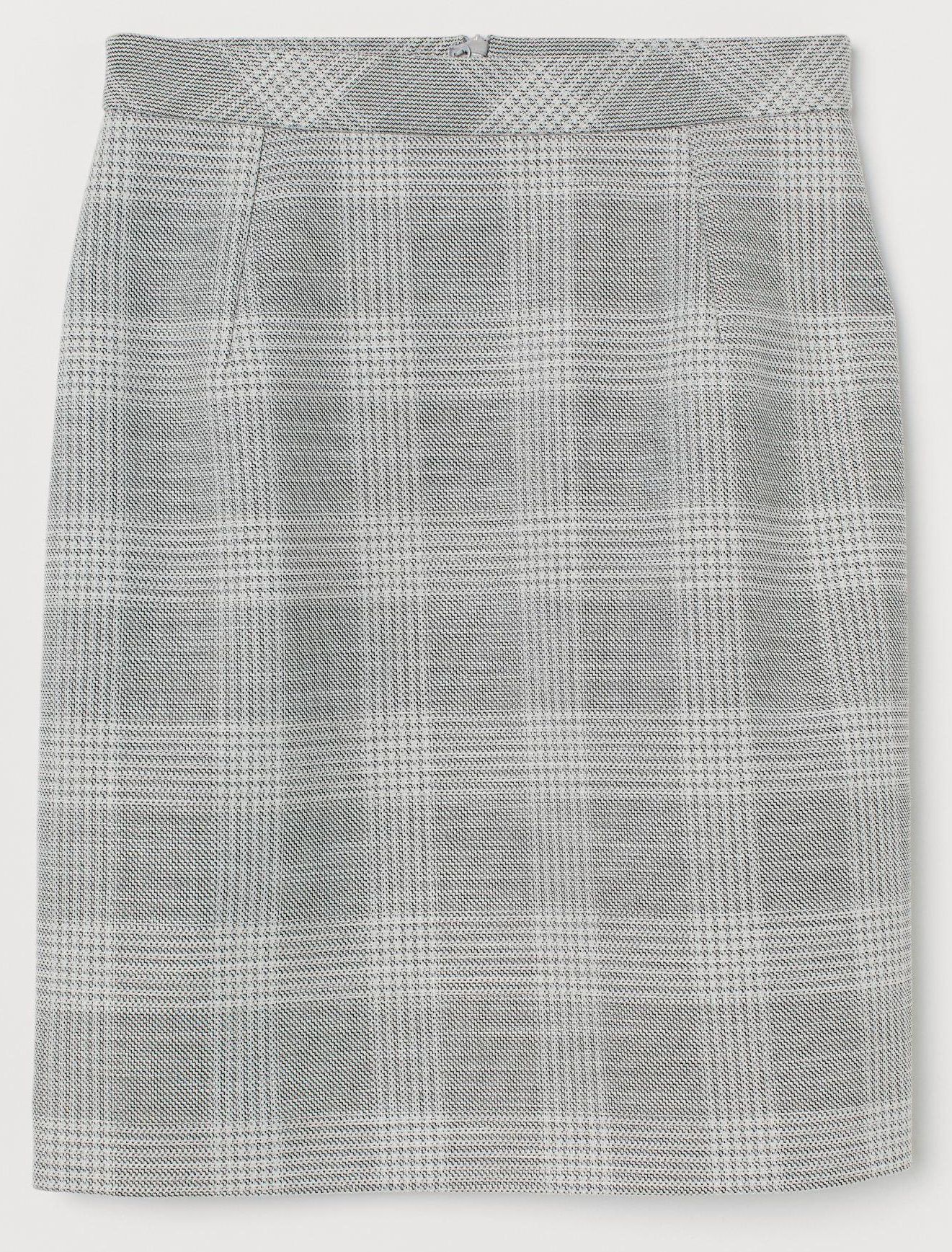 

Юбка H&M 8215081-ACSX 48 Серая в клетку