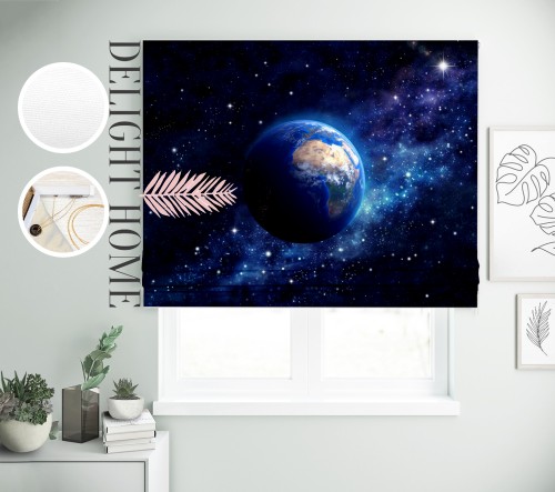 

Римская штора с фотопечатью 07-023 система Light I&H Блекаут Нова 50*170 см