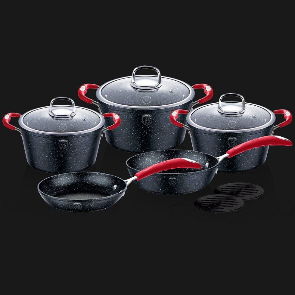 

Набор посуды 10 предметов Black Stone Touch Line Berlinger Haus Berlinger Haus (BH-1166N)