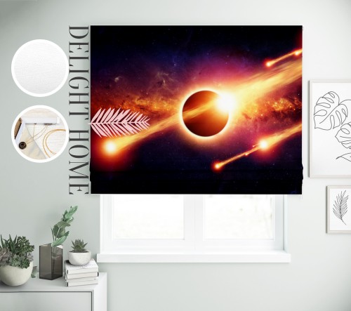 

Римская штора с фотопечатью 08-099 система Light I&H Блекаут Нова 120*170 см