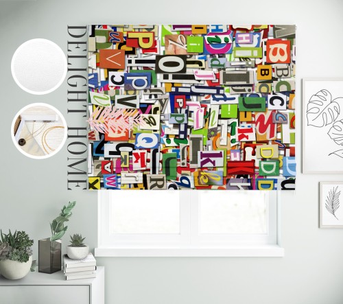 

Римская штора с фотопечатью 08-111 система Light I&H Блекаут Нова 80*170 см