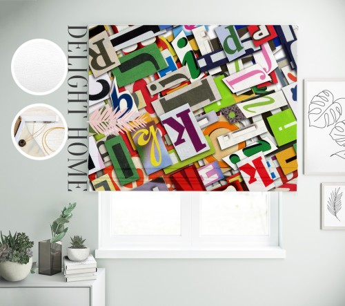 

Римская штора с фотопечатью 08-113 система Light I&H Блекаут Нова 110*170 см