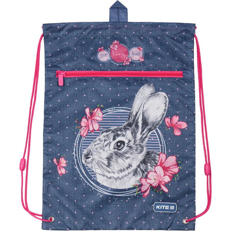 

Сумка для обуви с карманом Kite Education Fluffy bunny 19-601M-3