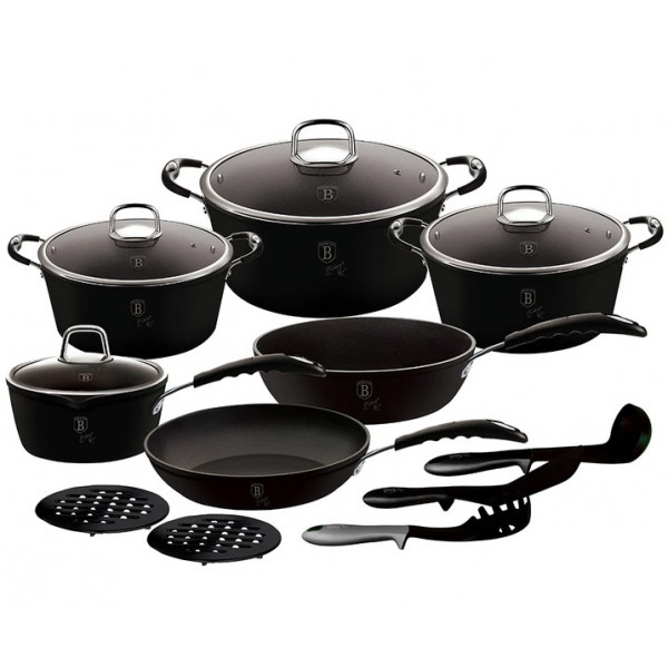 

Набор посуды Berlinger Haus Black Professional Line 15 предметов Berlinger Haus (BH-6129)