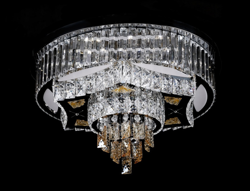 

Светодиодная хрустальная люстра L3840/600/64 Led (CH) Handmade (YE-L3840/600/6+4)
