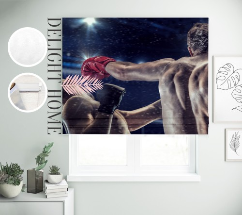 

Римская штора с фотопечатью 10-062 система Prestige I&H Джуси велюр 40*170 см