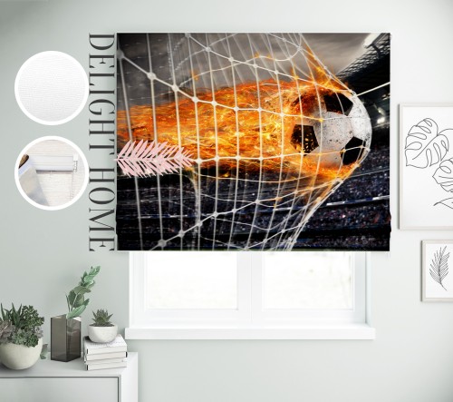 

Римская штора с фотопечатью 10-038 система Prestige I&H Джуси велюр 290*170 см