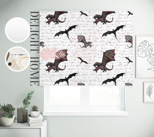 

Римская штора с фотопечатью 15-006 система Light I&H Блекаут Нова 60*170 см