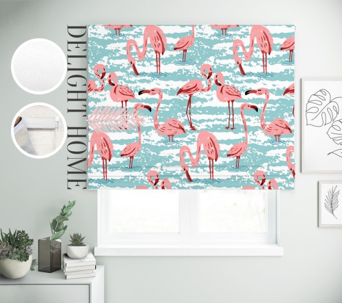 

Римская штора с фотопечатью 15-064 система Prestige I&H Джуси велюр 220*170 см