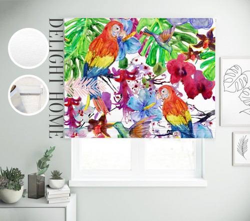 

Римская штора с фотопечатью 15-170 система Prestige I&H Джуси велюр 300*170 см