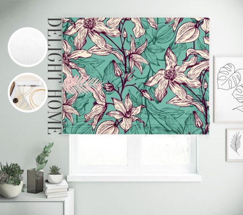 

Римская штора с фотопечатью 15-161 система Light I&H Блекаут Нова 110*170 см