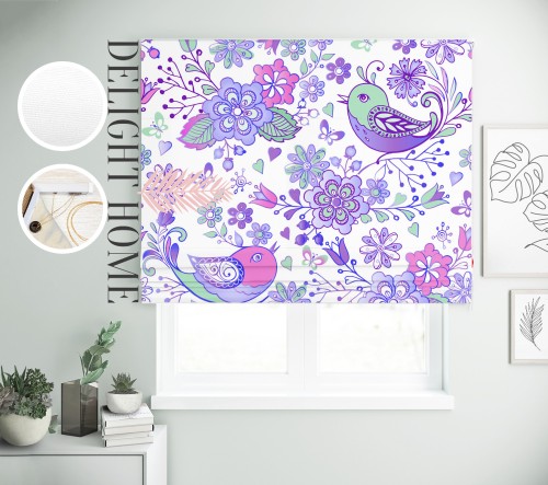 

Римская штора с фотопечатью 15-152 система Light I&H Блекаут Нова 110*170 см