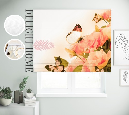 

Римская штора с фотопечатью 18-085 система Light I&H Блекаут Нова 90*170 см