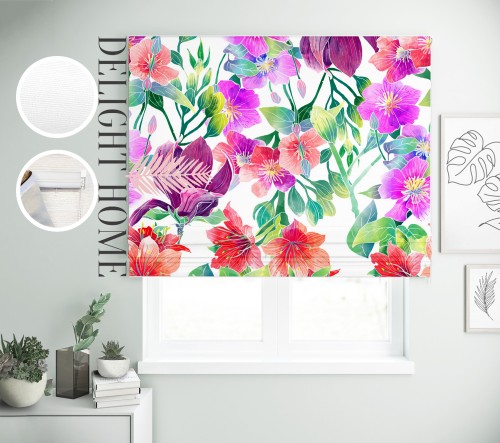 

Римская штора с фотопечатью 15-168 система Prestige I&H Джуси велюр 240*170 см