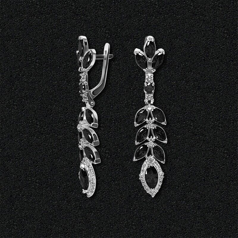 

Серебряные серьги с фианитами 2200-bla