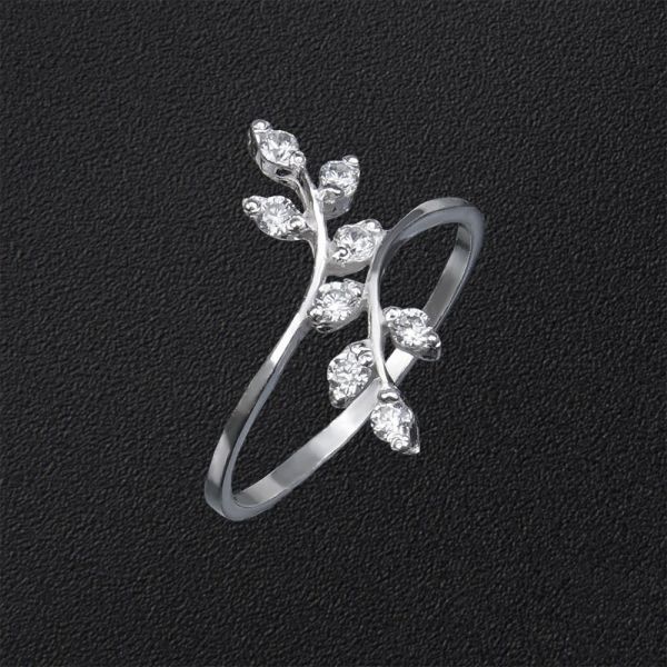

Серебряное кольцо "Веточка" 1163-17,5