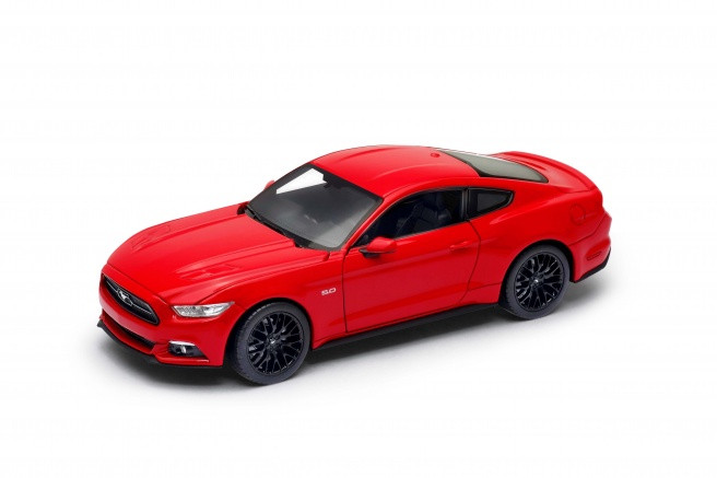 

Машинка инерционная металл 1:24 FORD MUSTANG GT2015 24062W WELLY красный