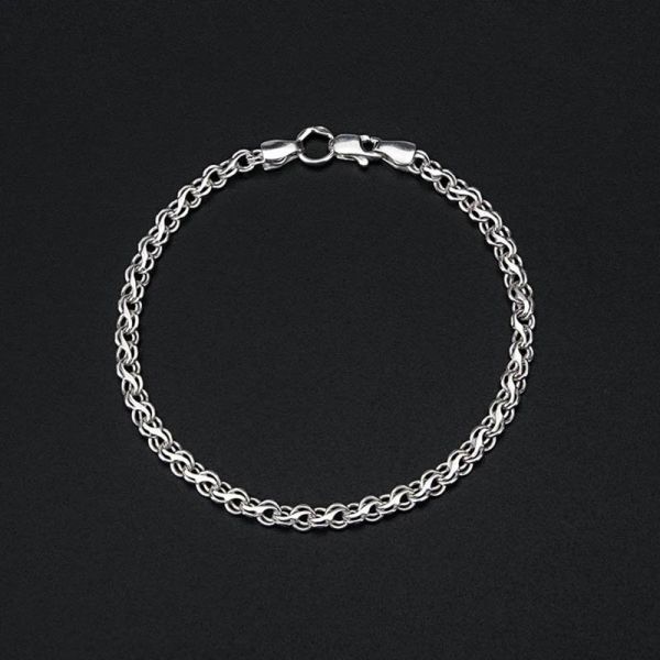 

Серебряный браслет "Ручеёк" Бр5170 22.5
