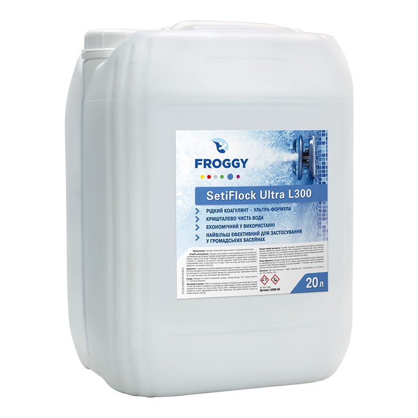 

Коагулянт жидкий быстрого действия Froggy SetiFlock Ultra L300 20 л