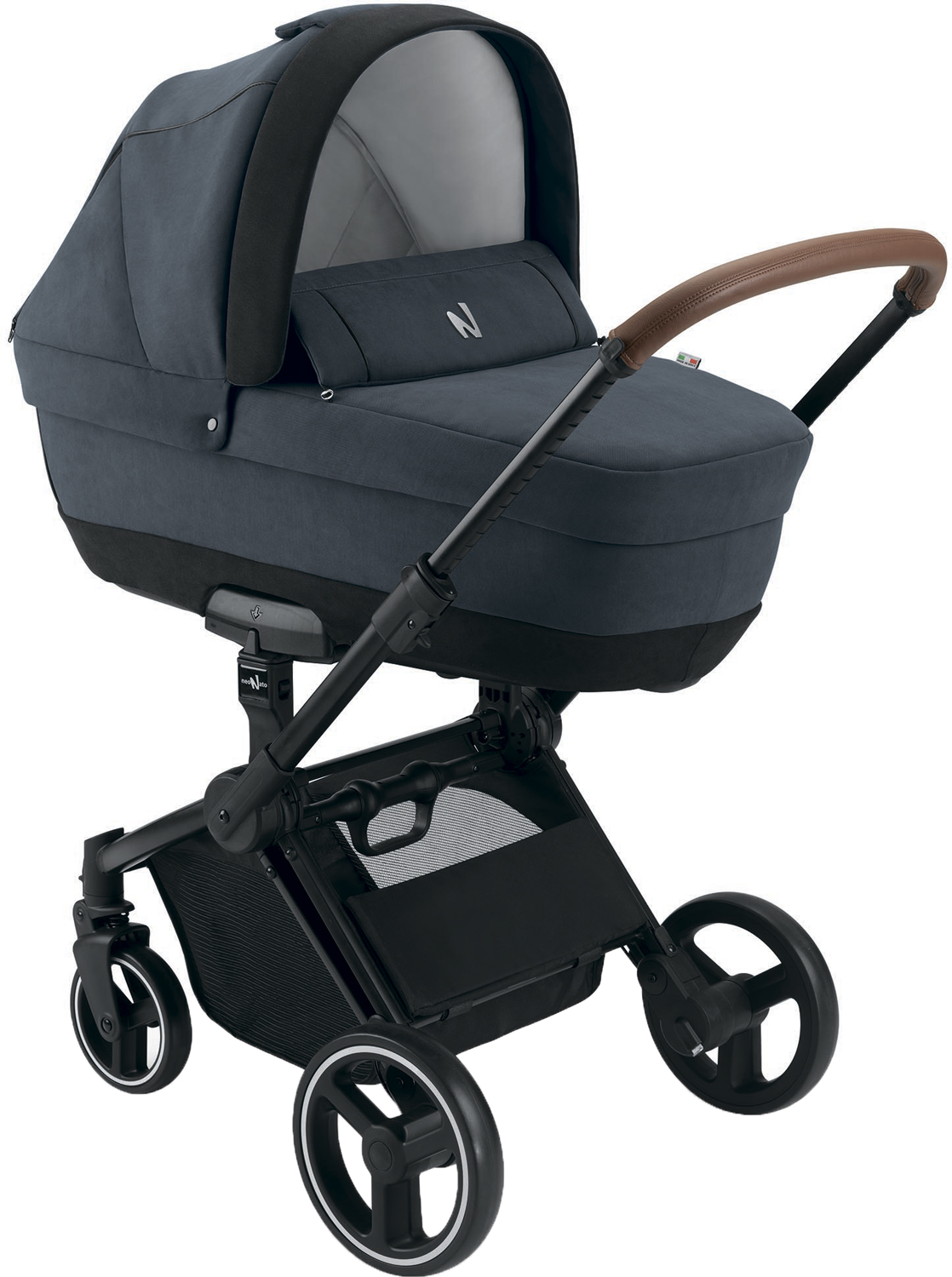 

Коляска 2 в 1 Neonato Slick Синяя на черном шасси (N945BL/N912T853K) (8005549912182)