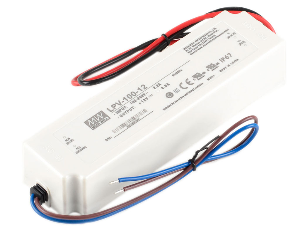 

Блок питания MeanWell 100Вт 12V (LPV-100-12) герметичный