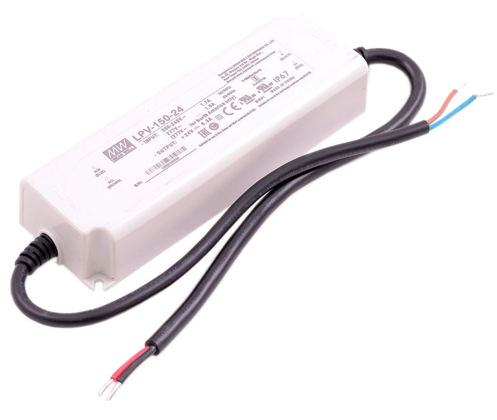 

Блок питания MeanWell 150Вт 24V (LPV-150-24) герметичный