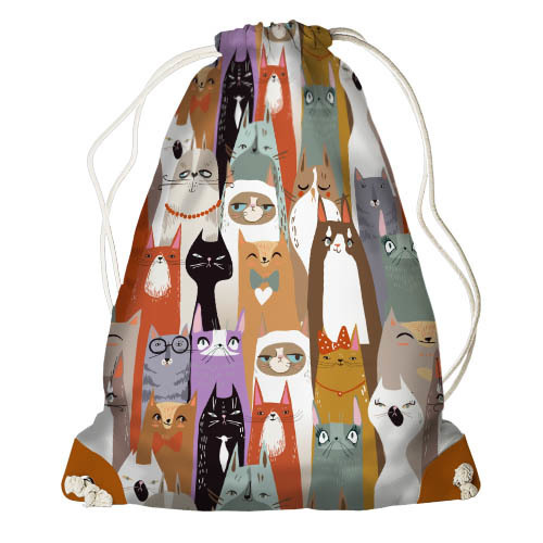 

Рюкзак-мешок Presentville Коты 33x45 см