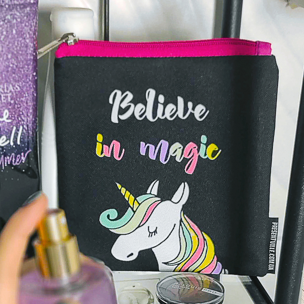 

Косметичка квадратная Basic Presentville Believe in magic 16x16 см