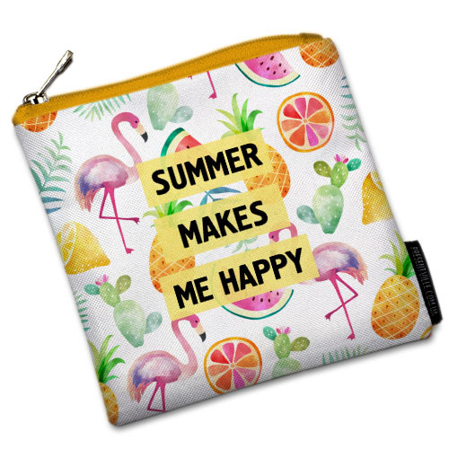 

Косметичка квадратная Basic Presentville Summer makes me happy 16x16 см