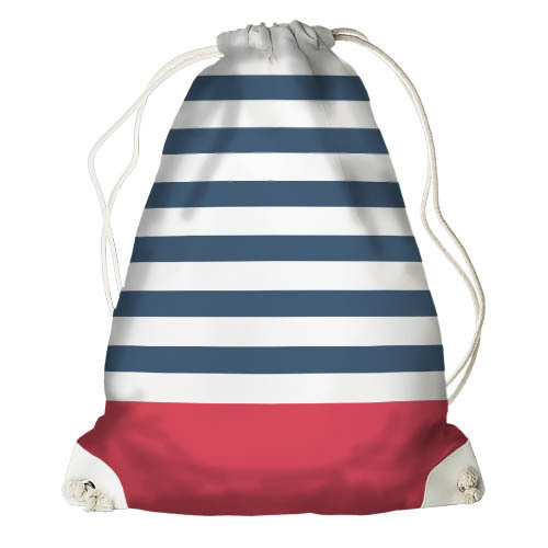 

Рюкзак-мешок Presentville Синяя полоска 33x45 см