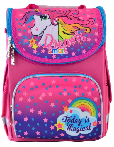 

Рюкзак школьный, каркасный Unicorn (12 л), Smart