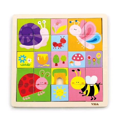 

Пазл Viga Toys "Насекомые" 25 элементов