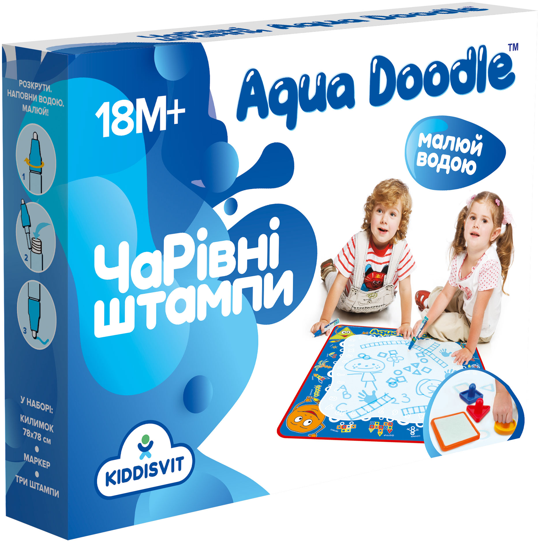 Акция на Набор для творчества Aqua Doodle Волшебные водные штампы (AD8001N) (6900006516595) от Rozetka UA