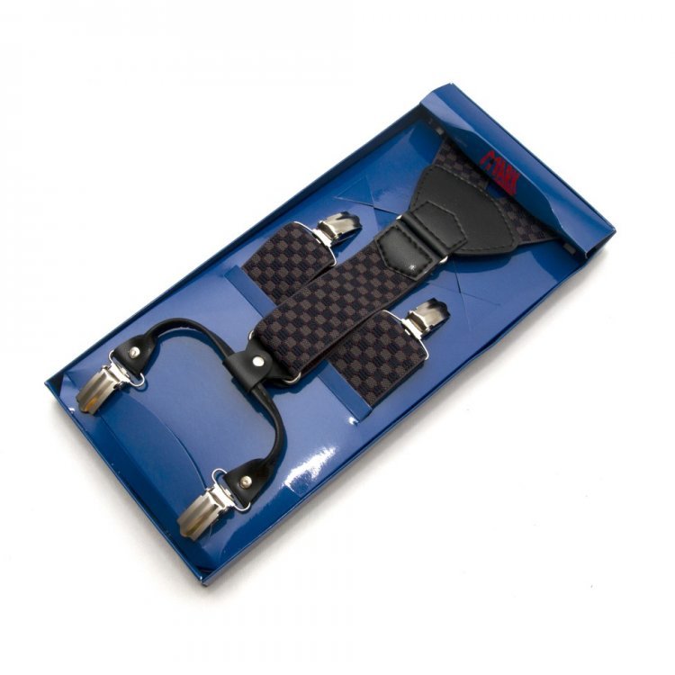 

Подтяжки Gofin suspenders 185х3,5 см Синий, Серый 000149940