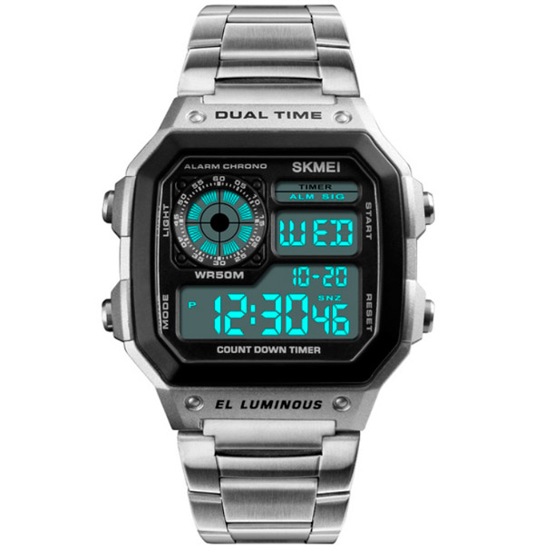

Чоловічі годинники Skmei Ripple Silver 1335S