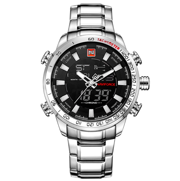 

Чоловічі годинники Naviforce Savonna Silver 9093