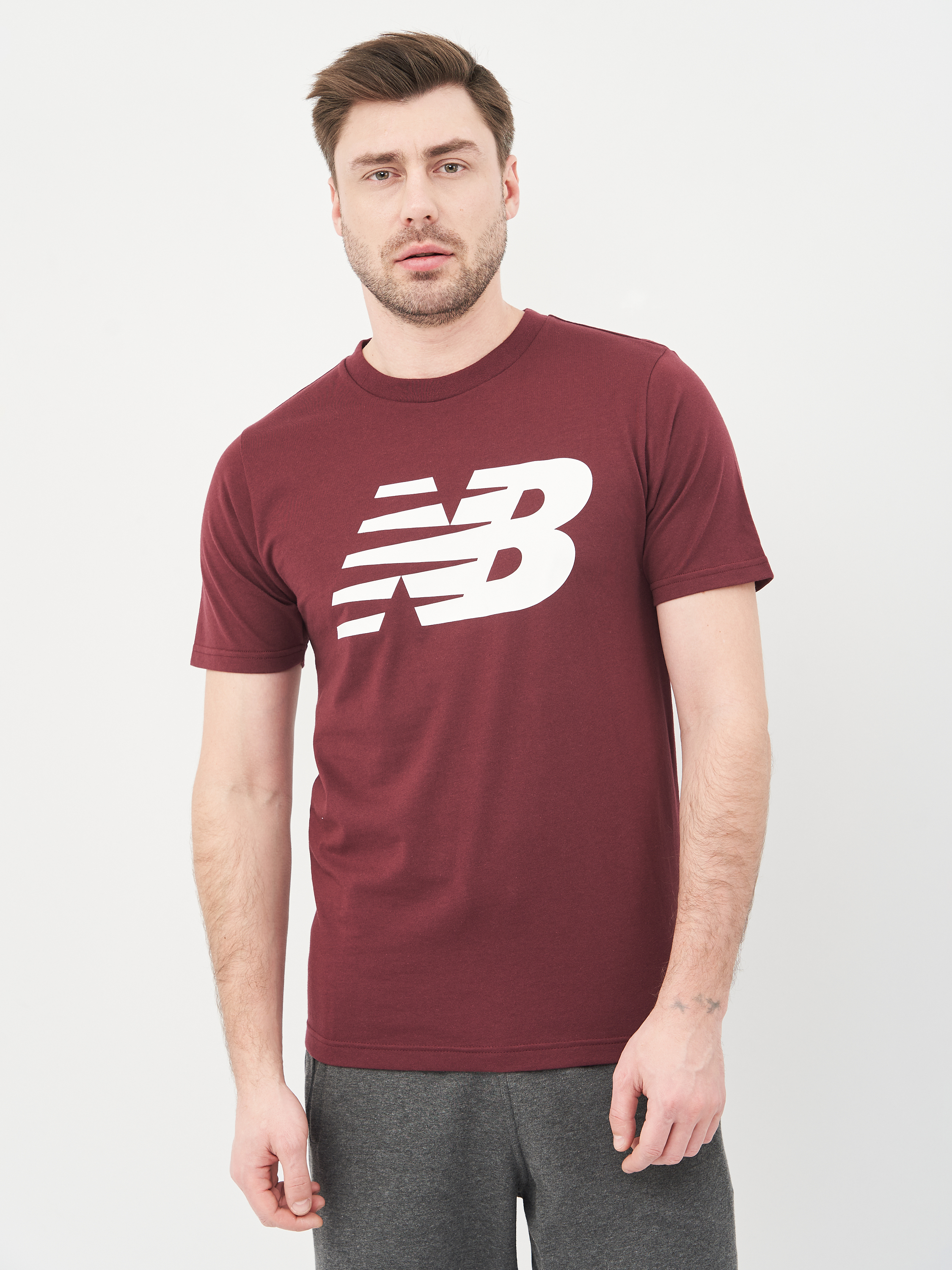 

Футболка New Balance Classic MT03919BG S Бордовая