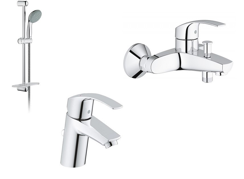 

EUROSMART набор смесителей для ванны (33265002+33300002+27926001) GROHE 123238 S