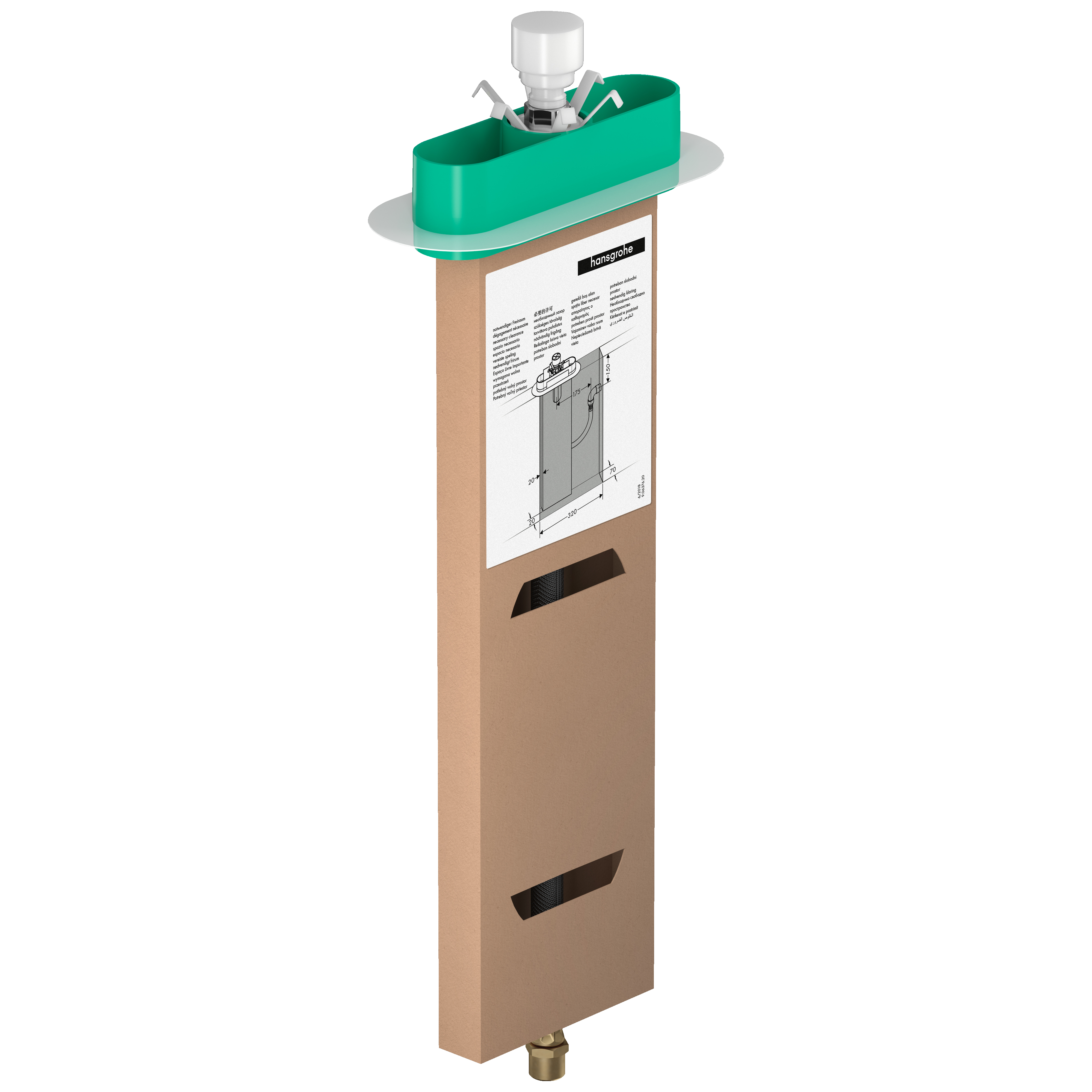 

SBOX скрытая часть для монтажа на ванну или плитку HANSGROHE 13560180