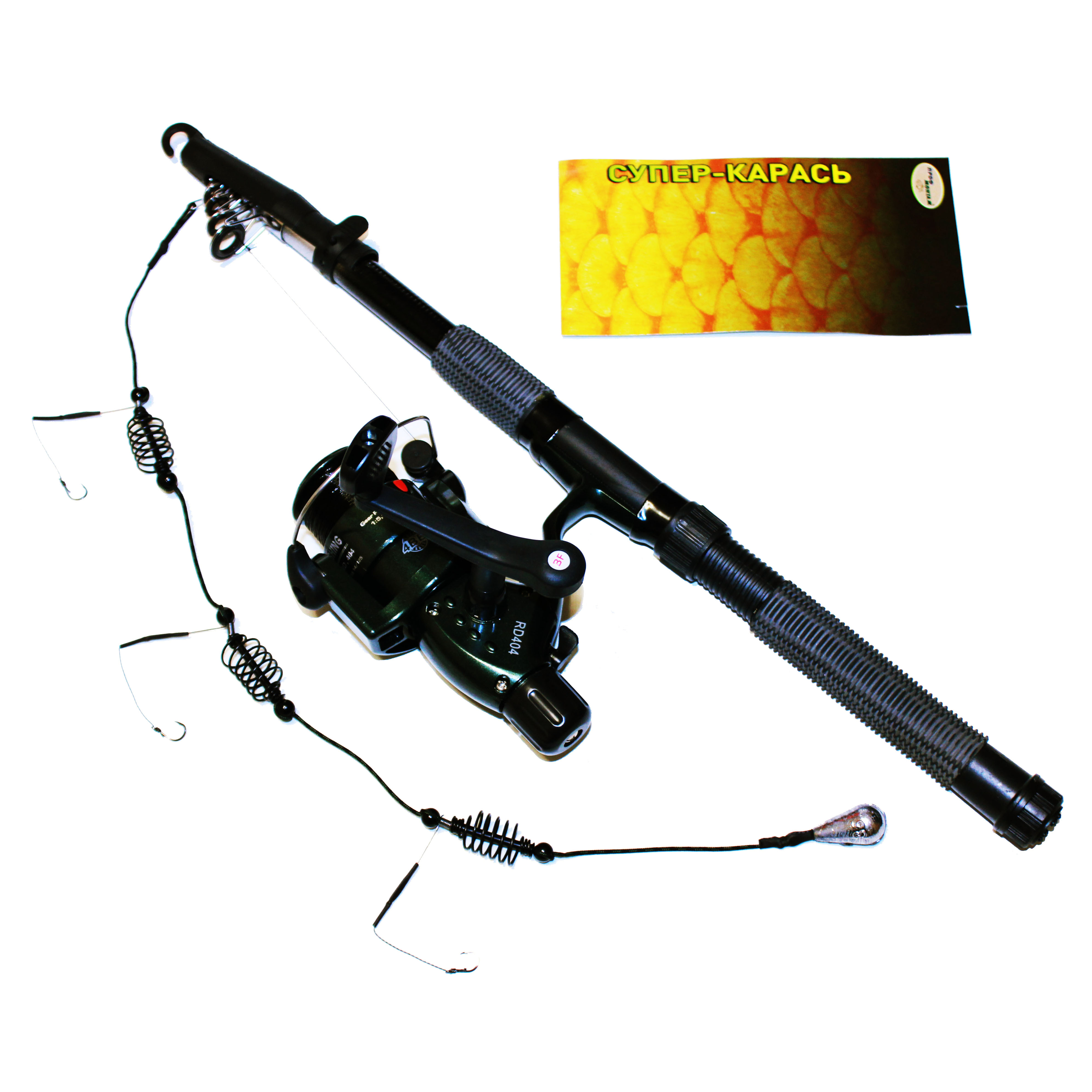 

Набор на карася BratFishing Супер Карась 2.1 м + Катушка BratFishing Alpha 240