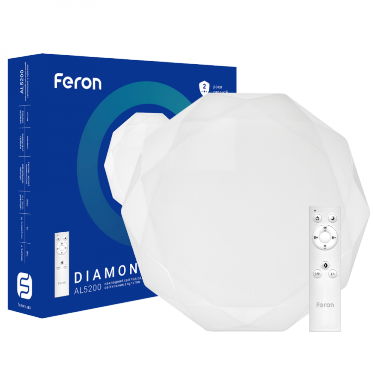 

Светодиодный светильник Feron AL5200 60W DIAMOND с пультом