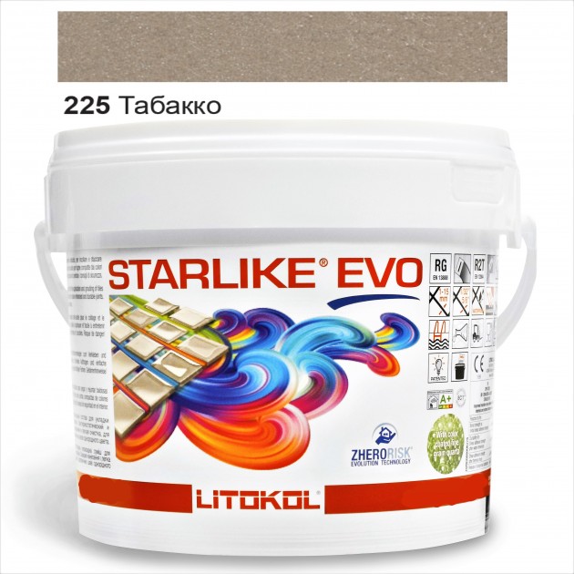 

Затирка эпоксидная Litokol Starlike® EVO 225 ТАБАККО 5,0 кг