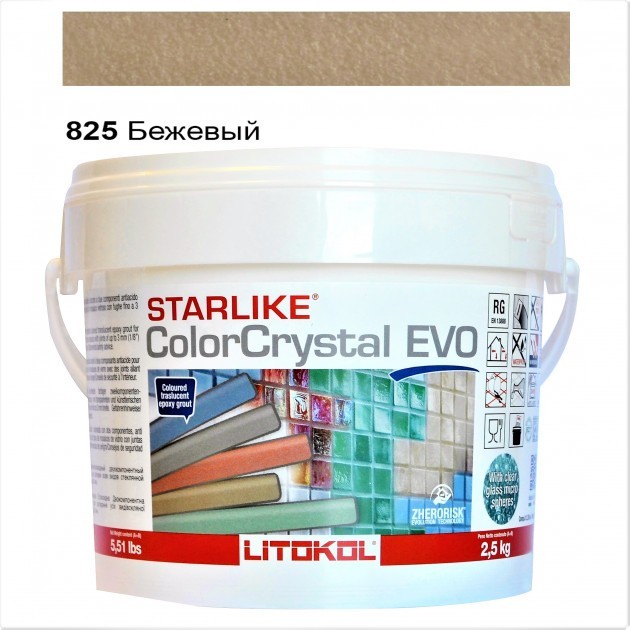 

Затирка эпоксидная Litokol Starlike® Кристалл EVO 825 БЕЖЕВЫЙ 2,5 кг