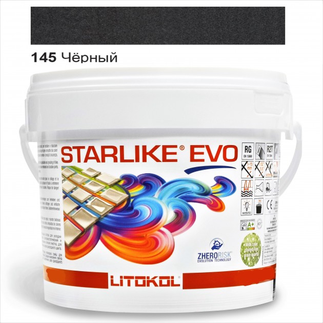 

Затирка эпоксидная Litokol Starlike® EVO 145 ЧЕРНЫЙ 5,0 кг