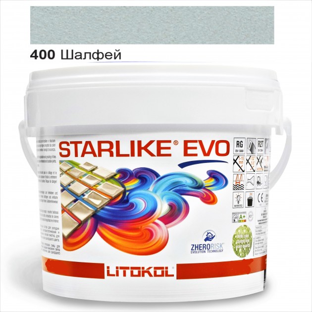 

Затирка эпоксидная Litokol Starlike® EVO 400 ШАЛФЕЙ 5,0 кг