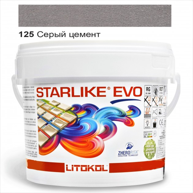 

Затирка эпоксидная Litokol Starlike® EVO 125 СЕРЫЙ ЦЕМЕНТ 1,0 кг