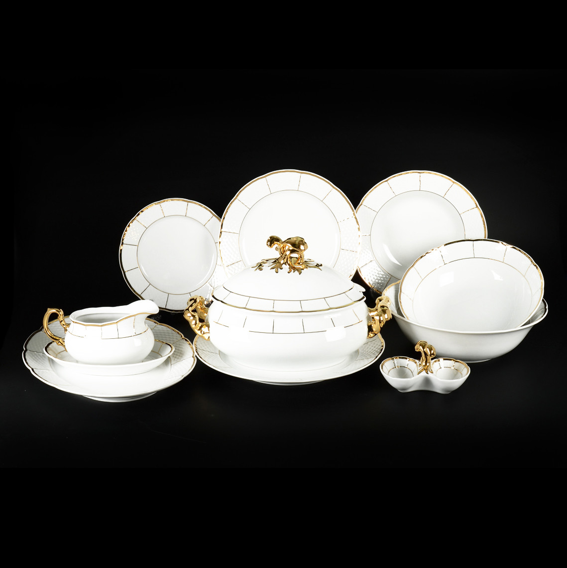 

Сервиз столовый Thun Menuet 26 предметов 7210600-26 181278