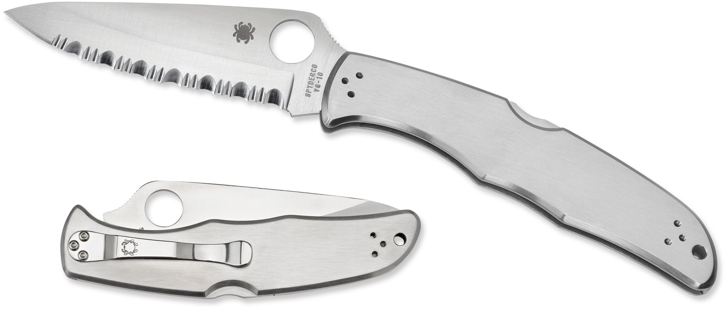 

Карманный нож Spyderco Endura 4 Steel Handle, серрейтор (87.02.13)